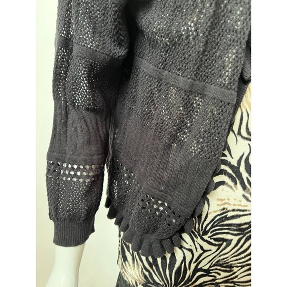 I.N. Studio Pattern Weave Sweater  XL Black   60% Cotton 40% Acrylic - Picture 16 of 16